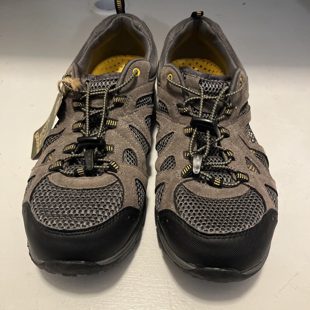 Gotcha Trekker Taupe Vented Soles Stay Tight Laces‎ Men's Hiking Shoes Size 11